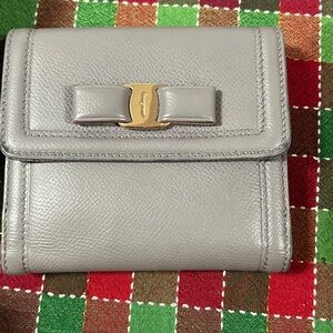 Ferrigamo Grey Compact Wallet